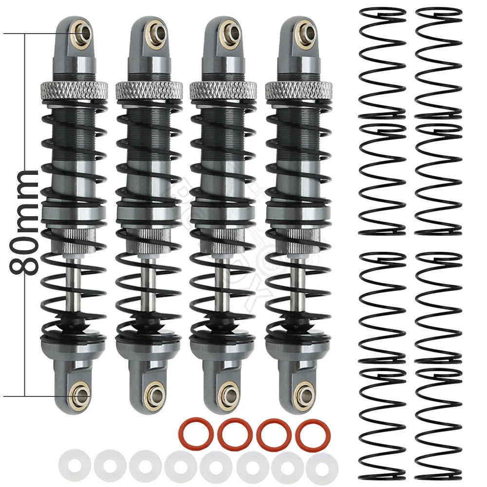 Metal 70mm 80mm 90mm 100mm 110mm 120mm Shock Absorber Oil Damper for 1/10 RC Crawler Car Axial SCX10 AXI03007 RBX10 D90 TRX4 - Cozy & Co. Market