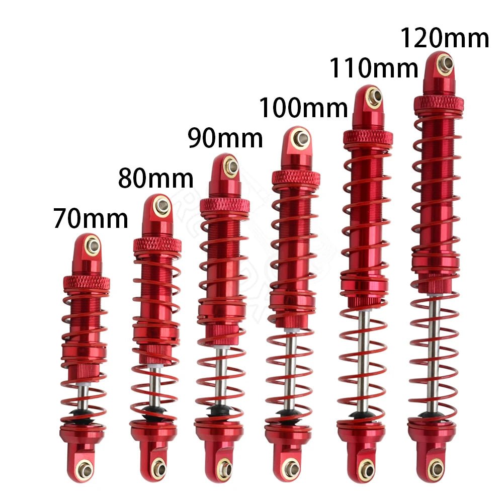 Metal 70mm 80mm 90mm 100mm 110mm 120mm Shock Absorber Oil Damper for 1/10 RC Crawler Car Axial SCX10 AXI03007 RBX10 D90 TRX4 - Cozy & Co. Market