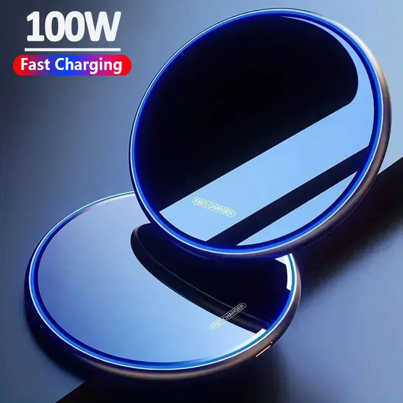 Metal Wireless Charger Pad Led Light for iPhone 17 16 15 14 13 12 Pro Max Samsung S25 Xiaomi Mini Fast Wireless Charging Station - Cozy & Co. Market