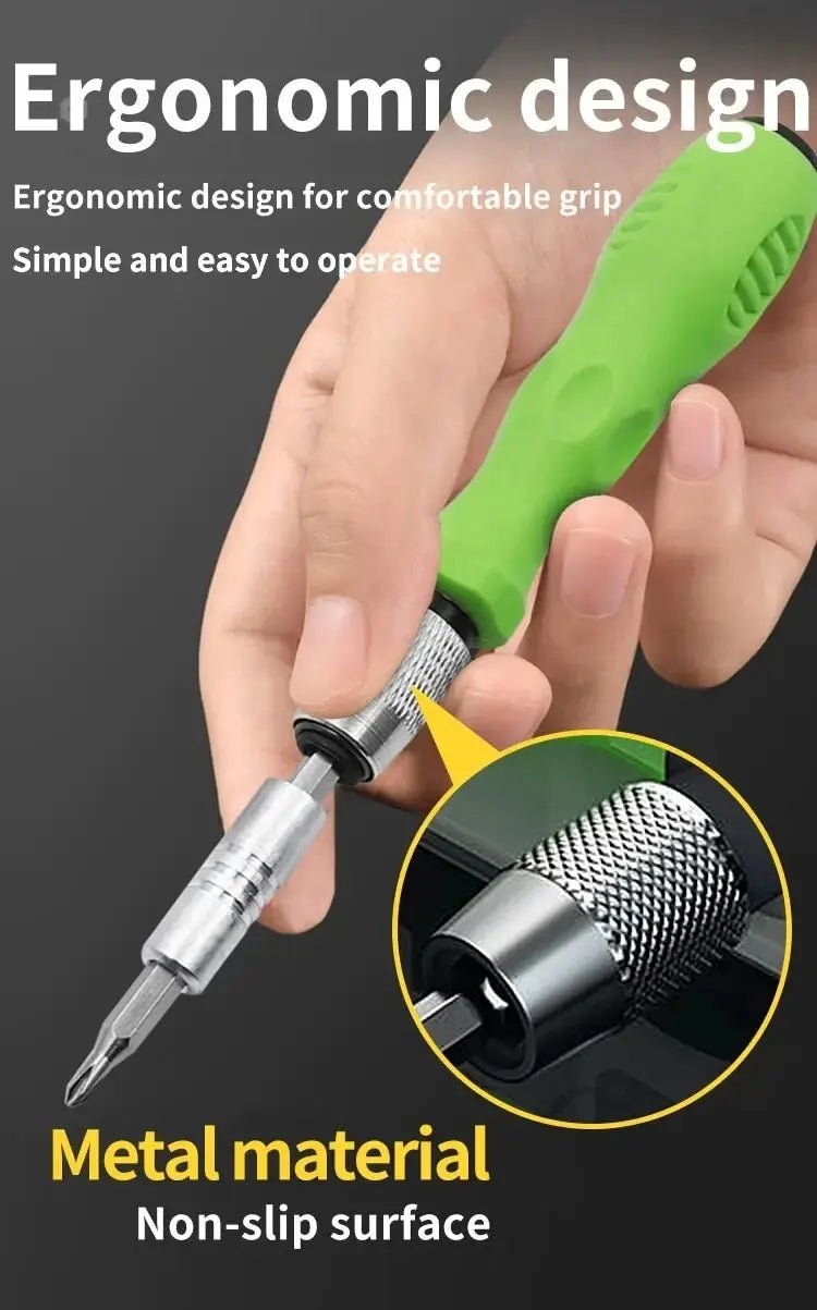 Mini 32-in-1 Precision Screwdriver Set Magnetic Phillips Bits Multifunctional Hand Repair Tool Kit for Phone Watch Glasses PC - Cozy & Co. Market