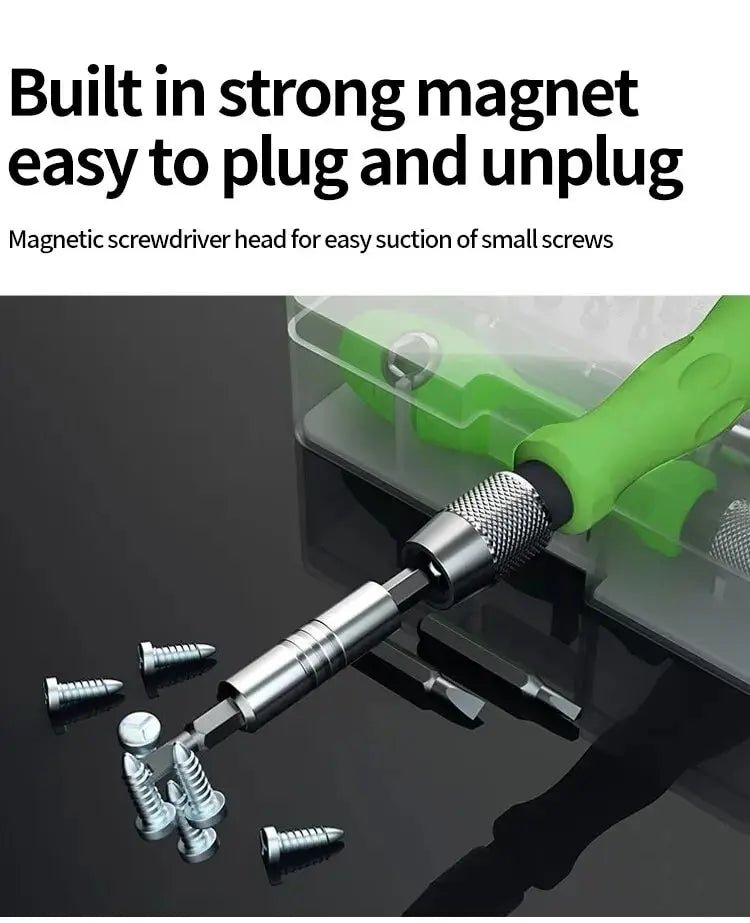 Mini 32-in-1 Precision Screwdriver Set Magnetic Phillips Bits Multifunctional Hand Repair Tool Kit for Phone Watch Glasses PC - Cozy & Co. Market