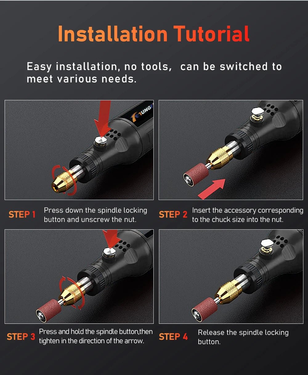 Mini Electric Drill USB Wireless Mini Handheld Drill Rotary Tool Woodworking Engraving Pen Dremel Tools for Jewelry Metal Glass - Cozy & Co. Market