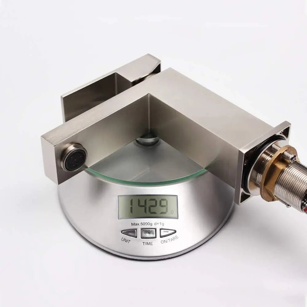 Modern UPC Brass Brushed Nickel Single Hole Bathroom Basin Faucet Ceramic Valve Core US Warehouse Mixers Taps - Cozy & Co. Market
