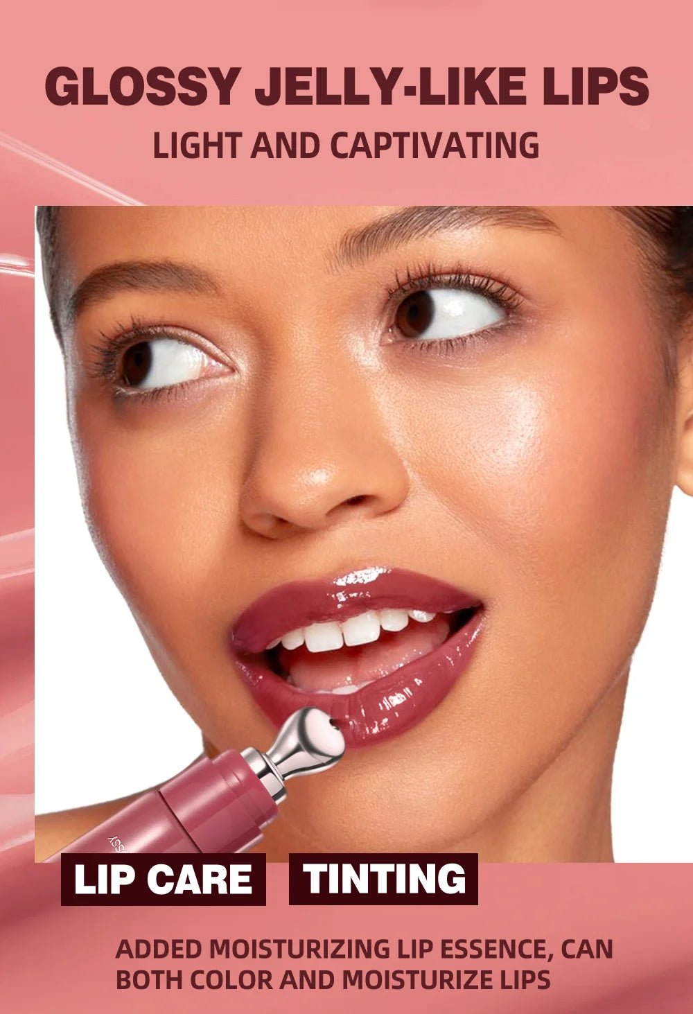 Moisturizing Lip Lotion Essence Volumizing Lip Glaze Women's Moisturizing and Moisturizing Natural Lip Gloss Hydrating Lip Gloss - Cozy & Co. Market