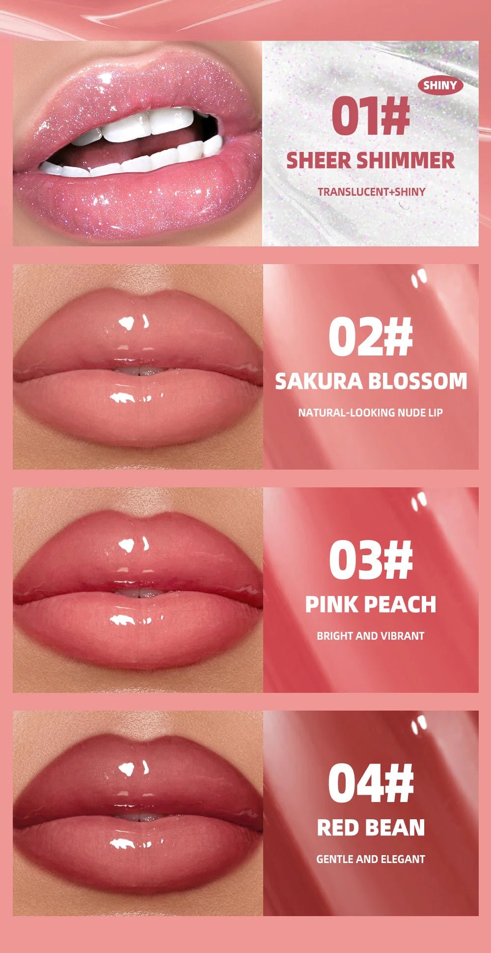 Moisturizing Lip Lotion Essence Volumizing Lip Glaze Women's Moisturizing and Moisturizing Natural Lip Gloss Hydrating Lip Gloss - Cozy & Co. Market
