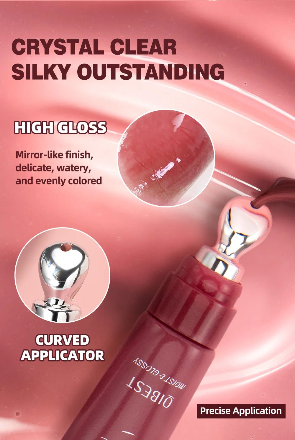 Moisturizing Lip Lotion Essence Volumizing Lip Glaze Women's Moisturizing and Moisturizing Natural Lip Gloss Hydrating Lip Gloss - Cozy & Co. Market