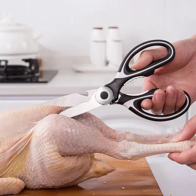 Multifunctional kitchen scissors Household kill fish cut vegetables roast broiler bone scissors Stainless steel scissors - Cozy & Co. Market