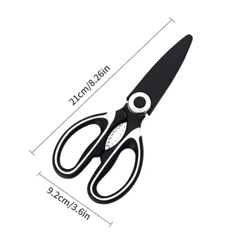 Multifunctional kitchen scissors Household kill fish cut vegetables roast broiler bone scissors Stainless steel scissors - Cozy & Co. Market