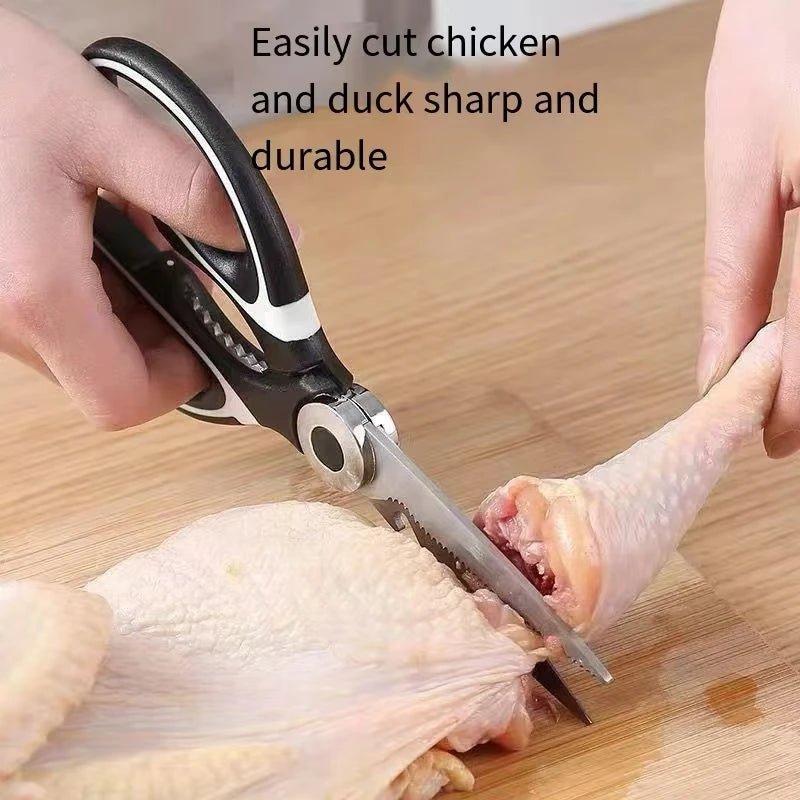 Multifunctional kitchen scissors Household kill fish cut vegetables roast broiler bone scissors Stainless steel scissors - Cozy & Co. Market