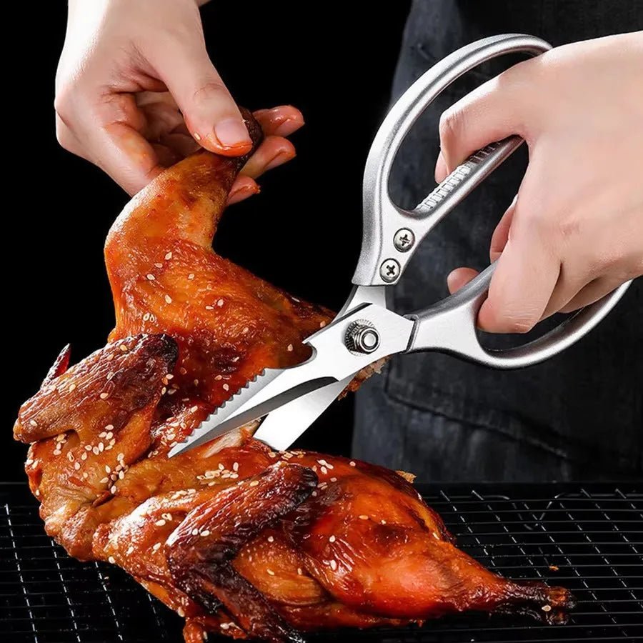 Multifunctional kitchen scissors Household kill fish cut vegetables roast broiler bone scissors Stainless steel scissors - Cozy & Co. Market