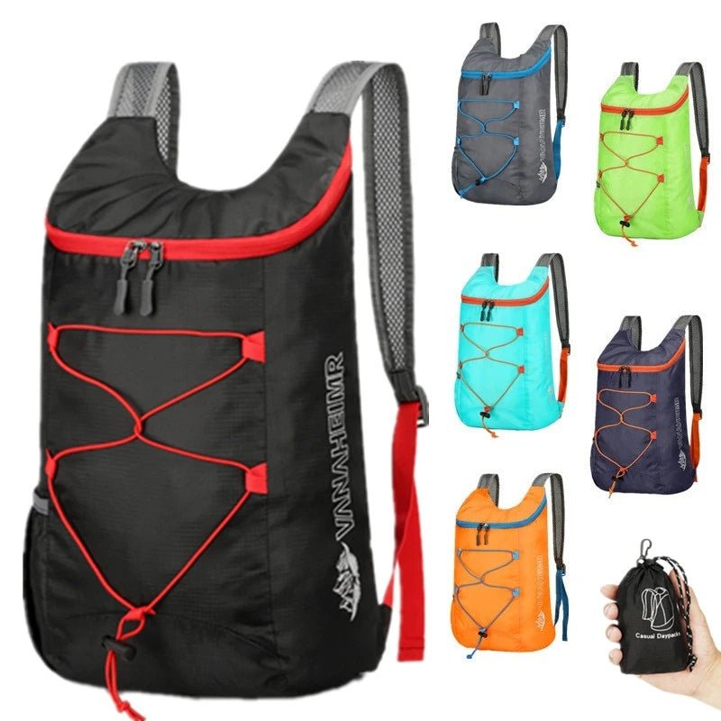 Multifunctional Outdoor Folding Backpack High Density Lightweight Waterproof Nylon Fabric Sports Bag for Camping Hiking Travel - Cozy & Co. Market
