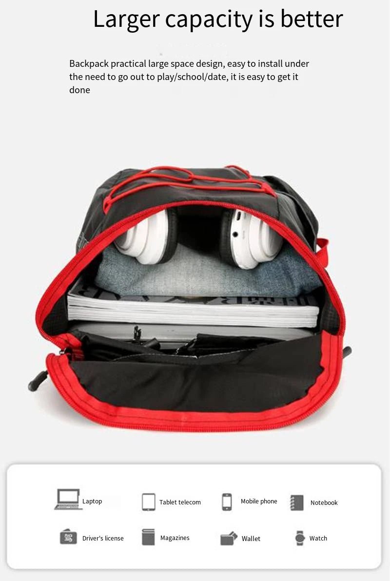 Multifunctional Outdoor Folding Backpack High Density Lightweight Waterproof Nylon Fabric Sports Bag for Camping Hiking Travel - Cozy & Co. Market