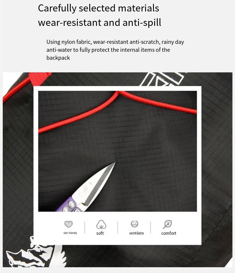 Multifunctional Outdoor Folding Backpack High Density Lightweight Waterproof Nylon Fabric Sports Bag for Camping Hiking Travel - Cozy & Co. Market