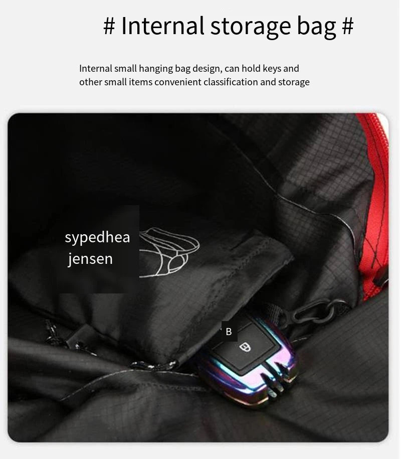 Multifunctional Outdoor Folding Backpack High Density Lightweight Waterproof Nylon Fabric Sports Bag for Camping Hiking Travel - Cozy & Co. Market