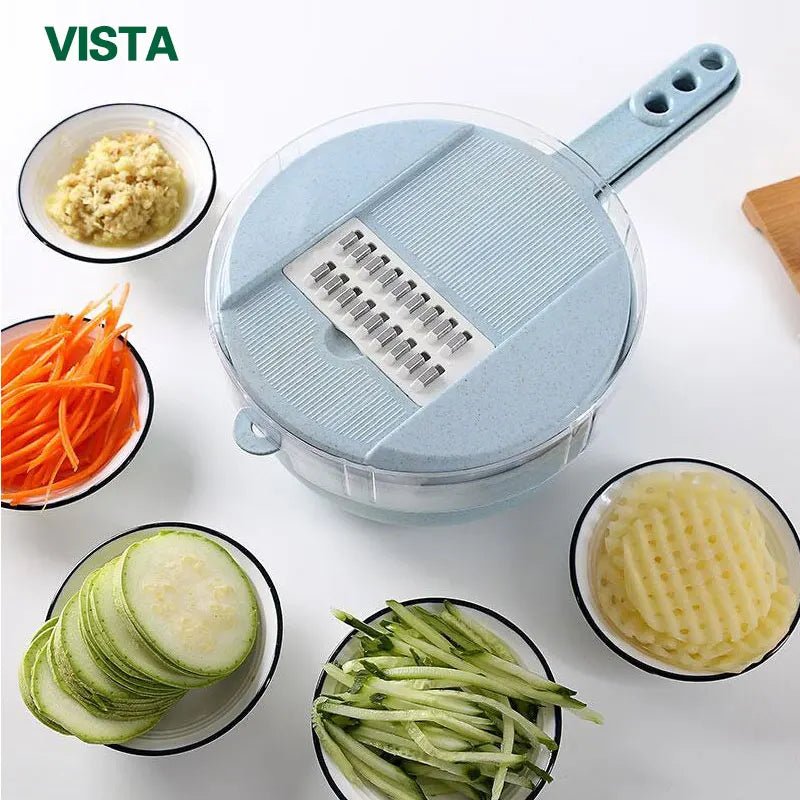 Multifunctional Vegetable Chopper & Grater — Manual Slicer & Shredder - Cozy & Co. Market