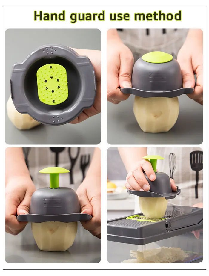 Multifunctional Vegetable Chopper & Grater — Manual Slicer & Shredder - Cozy & Co. Market
