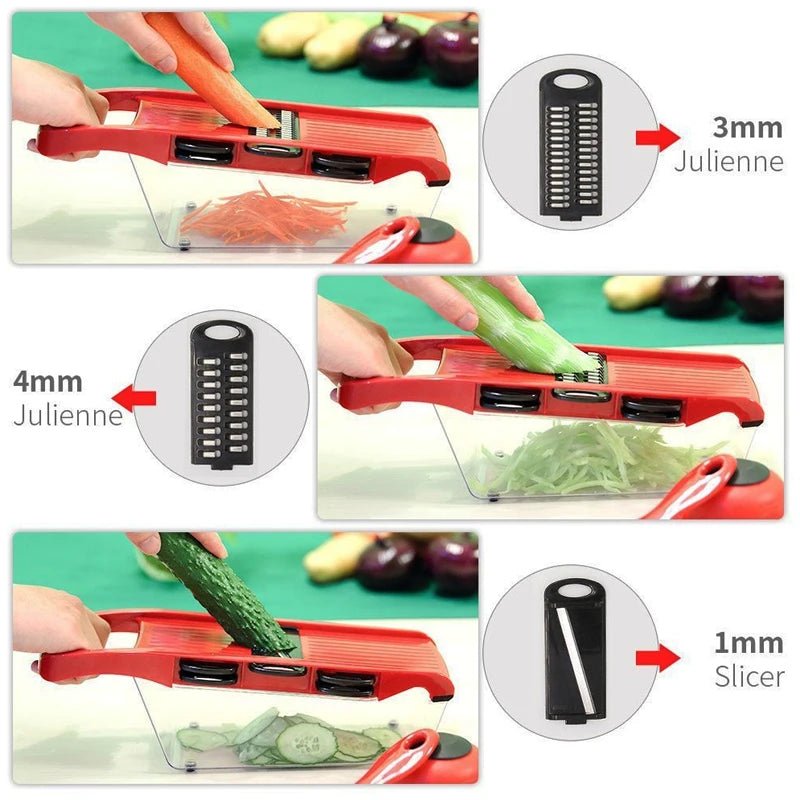 Multifunctional Vegetable Chopper & Grater — Manual Slicer & Shredder - Cozy & Co. Market