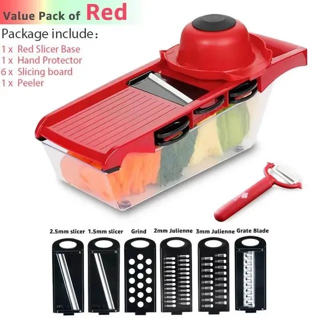 Multifunctional Vegetable Chopper & Grater — Manual Slicer & Shredder - Cozy & Co. Market
