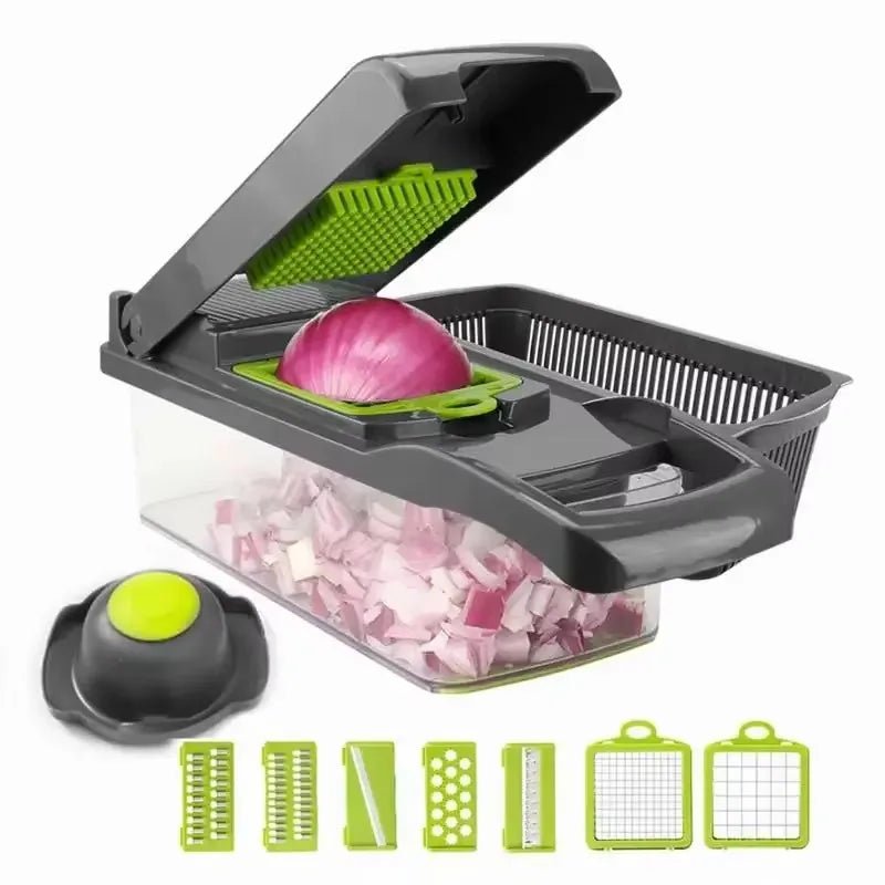 Multifunctional Vegetable Chopper & Grater — Manual Slicer & Shredder - Cozy & Co. Market