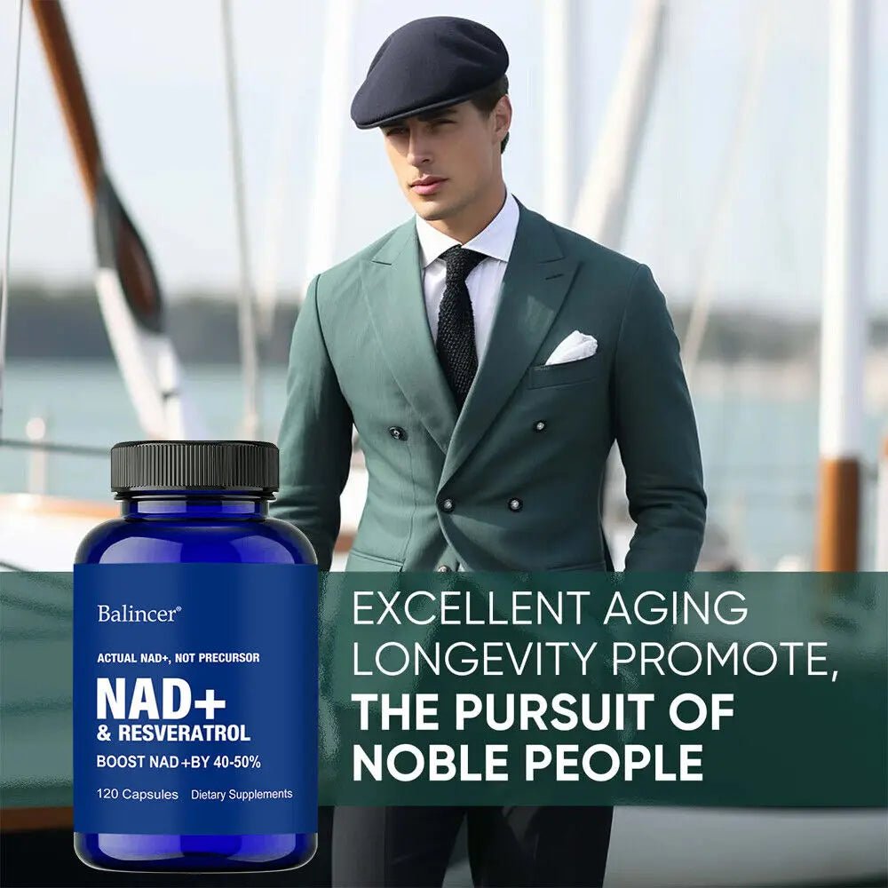 NAD Supplements, Supplements with Resveratrol + Vitamin B3, Nad Plus Boost Supplements - Supports Cellular Health - Cozy & Co. Market