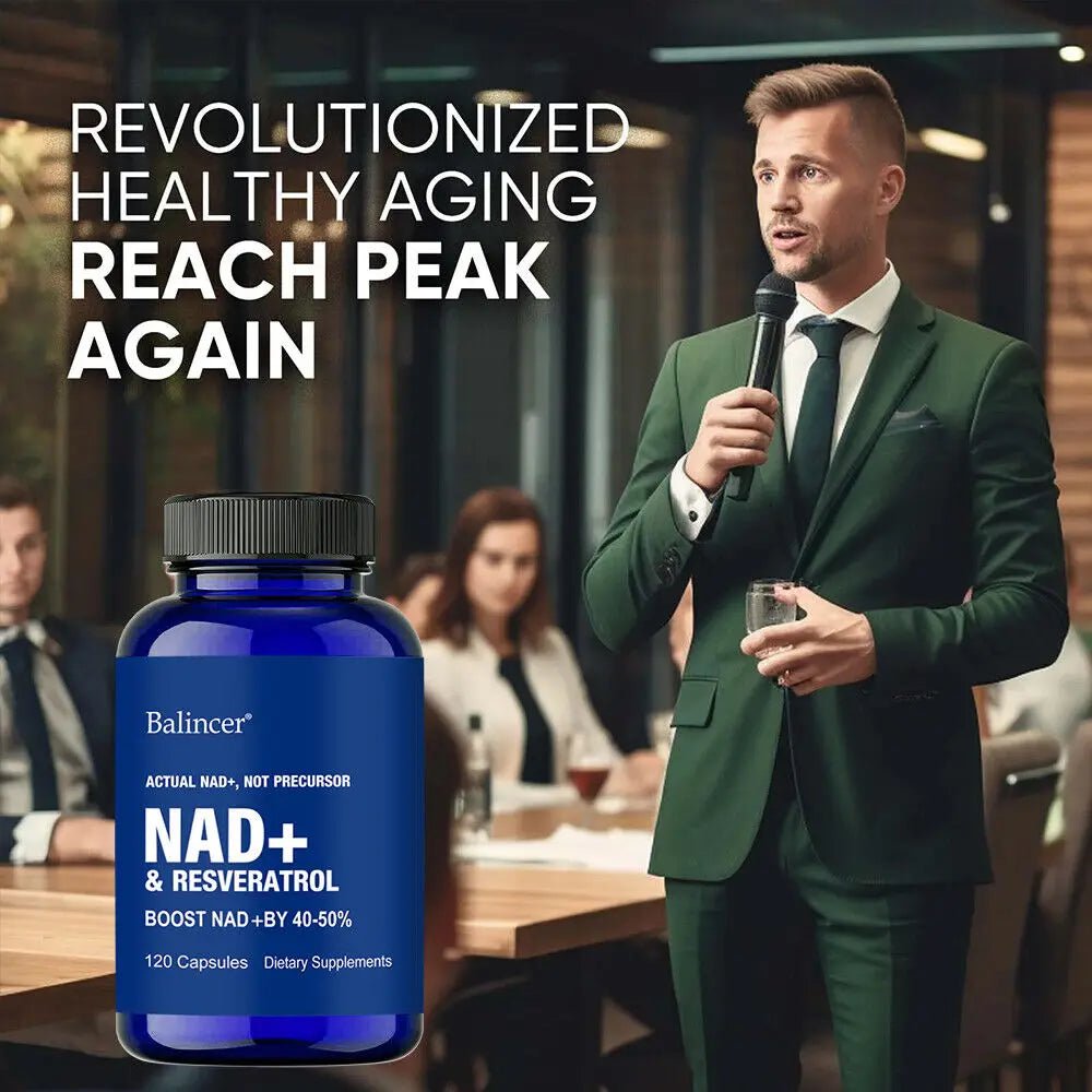 NAD Supplements, Supplements with Resveratrol + Vitamin B3, Nad Plus Boost Supplements - Supports Cellular Health - Cozy & Co. Market