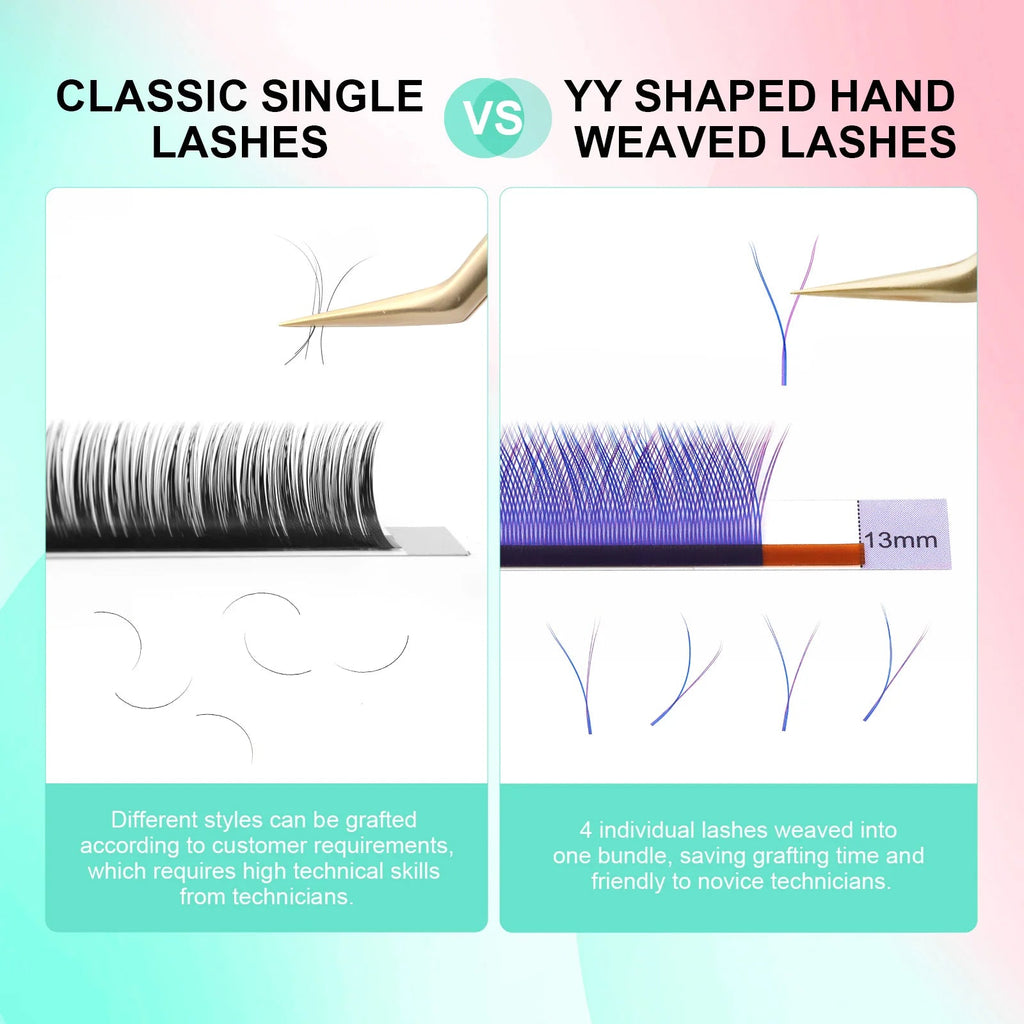 NAGARAKU YY Shape Hand Woven Premium Eyelashes Extension - Cozy & Co. Market