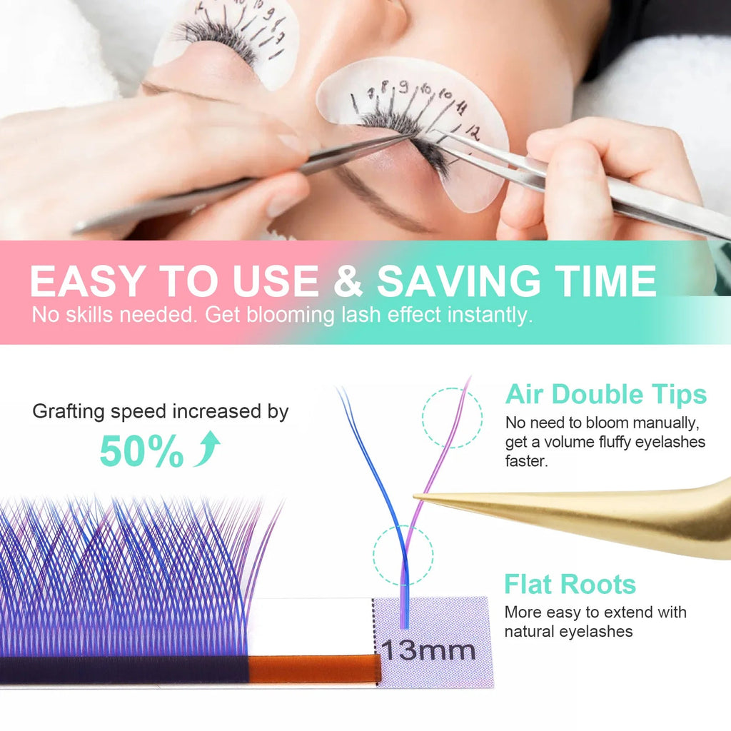 NAGARAKU YY Shape Hand Woven Premium Eyelashes Extension - Cozy & Co. Market