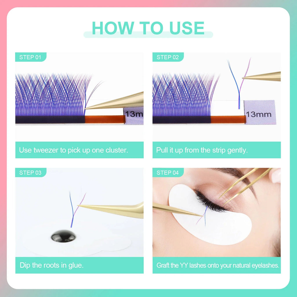 NAGARAKU YY Shape Hand Woven Premium Eyelashes Extension - Cozy & Co. Market