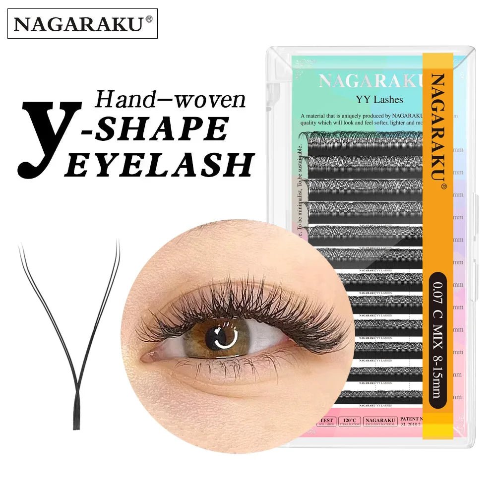 NAGARAKU YY Shape Hand Woven Premium Eyelashes Extension - Cozy & Co. Market