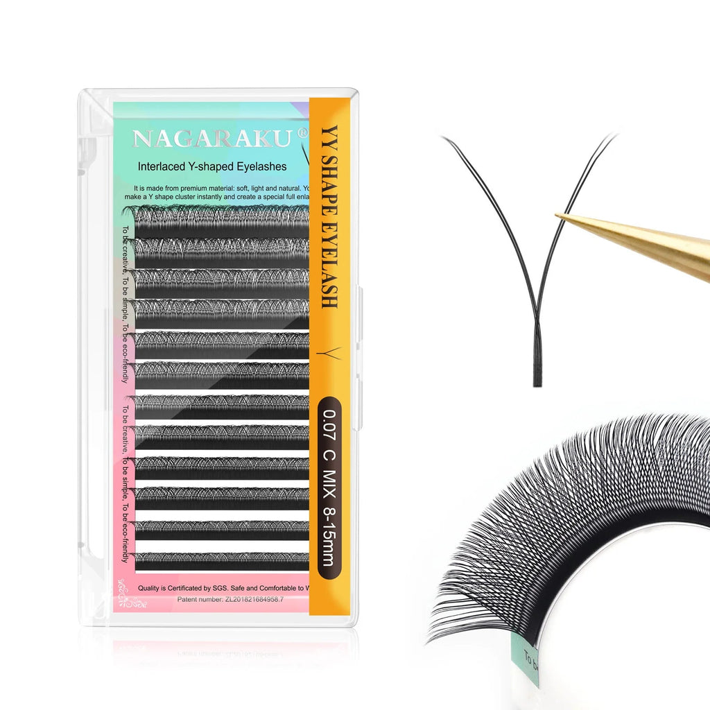 NAGARAKU YY Shape Hand Woven Premium Eyelashes Extension - Cozy & Co. Market