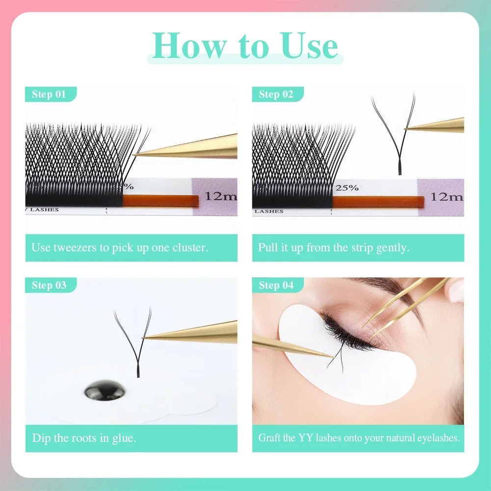 NAGARAKU YY Shape Hand Woven Premium Eyelashes Extension - Cozy & Co. Market