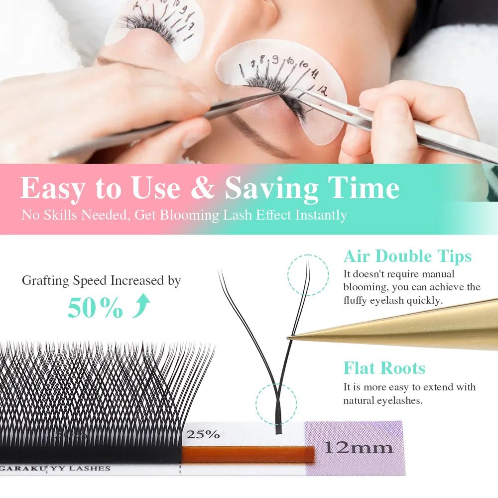 NAGARAKU YY Shape Hand Woven Premium Eyelashes Extension - Cozy & Co. Market