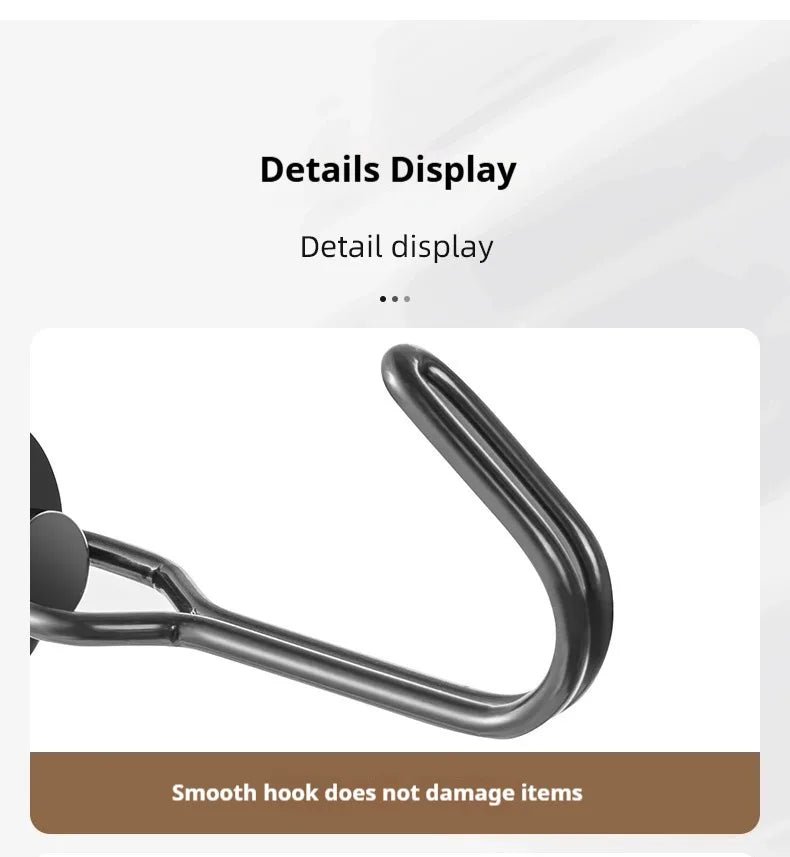 Neodymium Magnetic Hooks 5KG - 360° Rotating No Drill Hangers for Fridge/Doors, 4PCs Heavy Duty Kitchen Organizer (Black/White) - Cozy & Co. Market