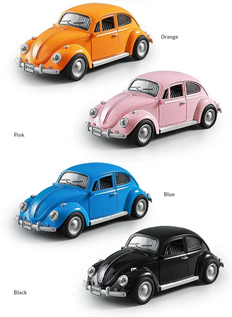 New 1:18 Classic Car Beetle 1955 Alloy Car Model Sound and Light Pull Back Children's Toy Collectibles Birthday gift - Cozy & Co. Market