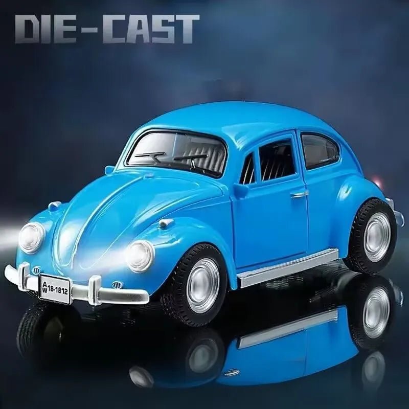 New 1:18 Classic Car Beetle 1955 Alloy Car Model Sound and Light Pull Back Children's Toy Collectibles Birthday gift - Cozy & Co. Market