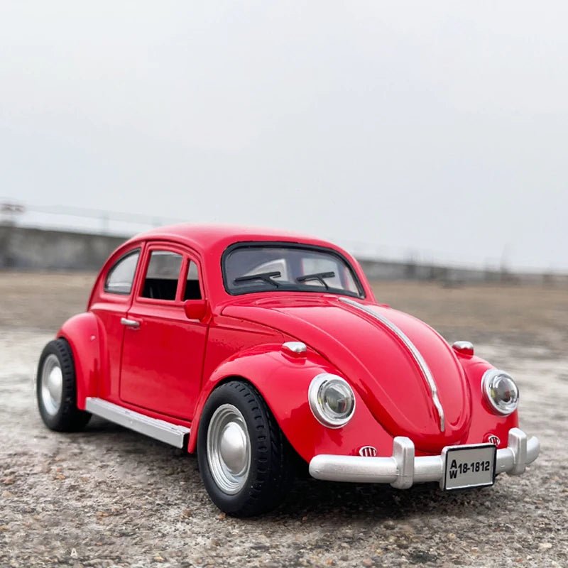 New 1:18 Classic Car Beetle 1955 Alloy Car Model Sound and Light Pull Back Children's Toy Collectibles Birthday gift - Cozy & Co. Market