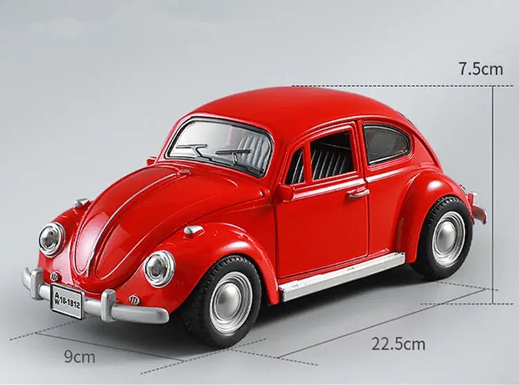 New 1:18 Classic Car Beetle 1955 Alloy Car Model Sound and Light Pull Back Children's Toy Collectibles Birthday gift - Cozy & Co. Market