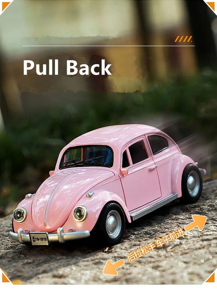 New 1:18 Classic Car Beetle 1955 Alloy Car Model Sound and Light Pull Back Children's Toy Collectibles Birthday gift - Cozy & Co. Market