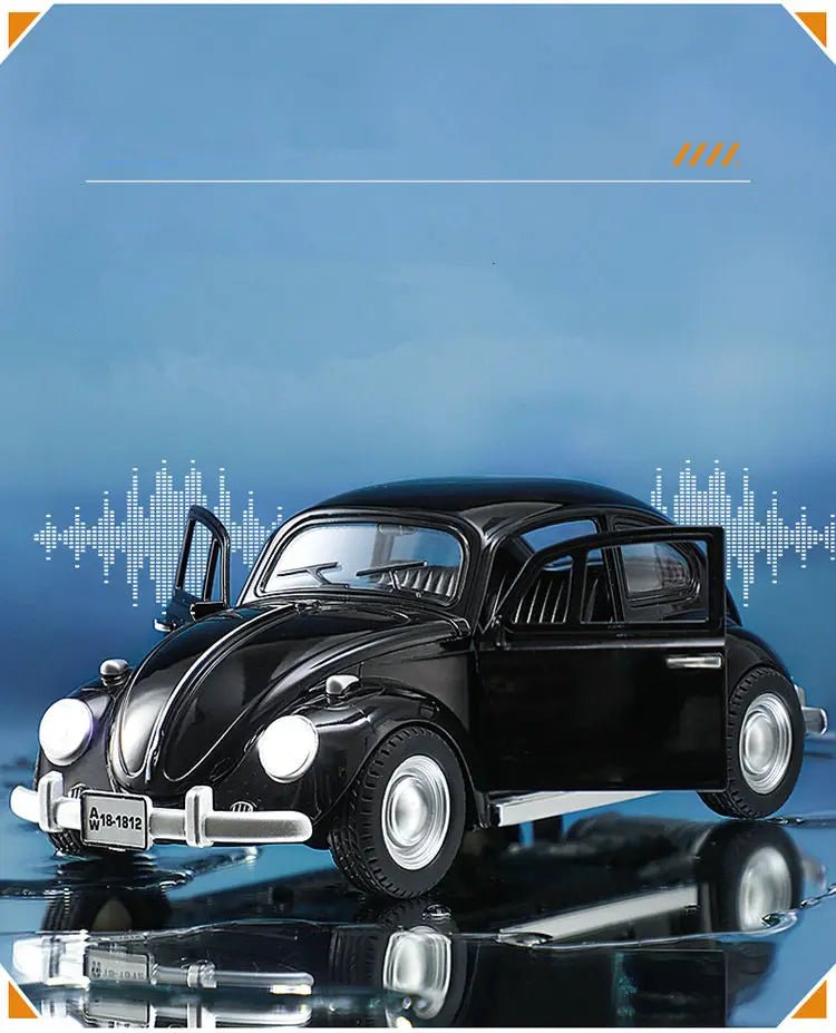 New 1:18 Classic Car Beetle 1955 Alloy Car Model Sound and Light Pull Back Children's Toy Collectibles Birthday gift - Cozy & Co. Market