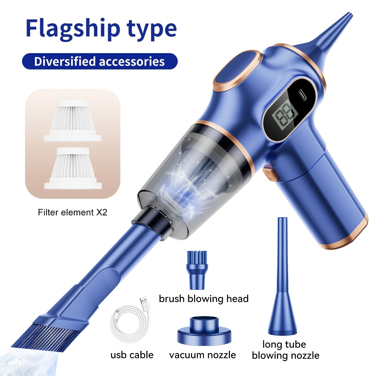 NEW ABS Wireless Car Vacuum Cleaner Home Appliance Sofa Office High-Power Household Cleaning Machine Mini Vacuum Carpet Cleaner - Cozy & Co. Market