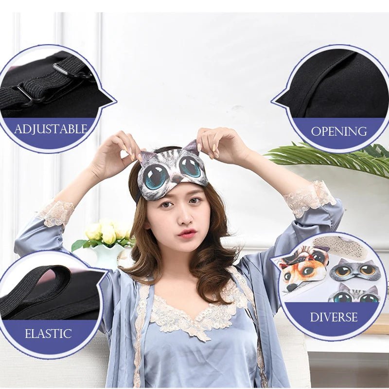 New Anime Sleep Mask Cotton Sleeping Eye Mask Cute Kids Cartoon Eye Cover Blindfolds Travel Home Eyes Relax Masks Eyepatch - Cozy & Co. Market