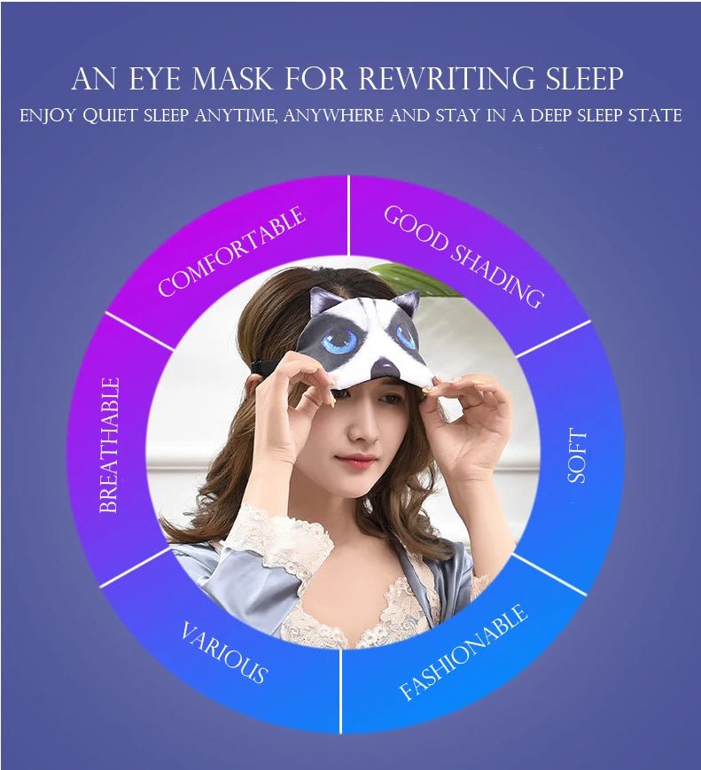 New Anime Sleep Mask Cotton Sleeping Eye Mask Cute Kids Cartoon Eye Cover Blindfolds Travel Home Eyes Relax Masks Eyepatch - Cozy & Co. Market