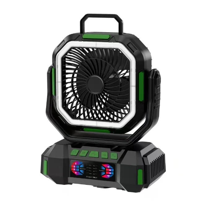 New Arrival Rechargeable Fan 40000mAh Portable 4 Levels Speed Long Battery Camp Fan with 5 Lighting for Outdoor Camping Picnic - Cozy & Co. Market