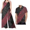 New Arrivals 2023 Luxury Design Match Clothes for Couple Polynesian Tapa Tribal Plus Size Fashion Custom Set of Couples 1 MOQ - Cozy & Co. Market