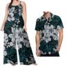 New Arrivals 2023 Luxury Design Match Clothes for Couple Polynesian Tapa Tribal Plus Size Fashion Custom Set of Couples 1 MOQ - Cozy & Co. Market