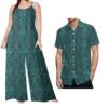 New Arrivals 2023 Luxury Design Match Clothes for Couple Polynesian Tapa Tribal Plus Size Fashion Custom Set of Couples 1 MOQ - Cozy & Co. Market