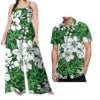 New Arrivals 2023 Luxury Design Match Clothes for Couple Polynesian Tapa Tribal Plus Size Fashion Custom Set of Couples 1 MOQ - Cozy & Co. Market