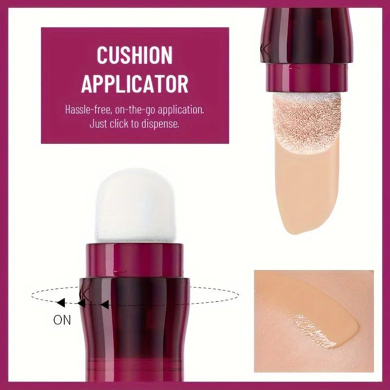 New Sponge Head Concealer for Dark Circles Freckles Acne Pigmentation and Blemishes Long Lasting Moisturizing Liquid Foundation - Cozy & Co. Market