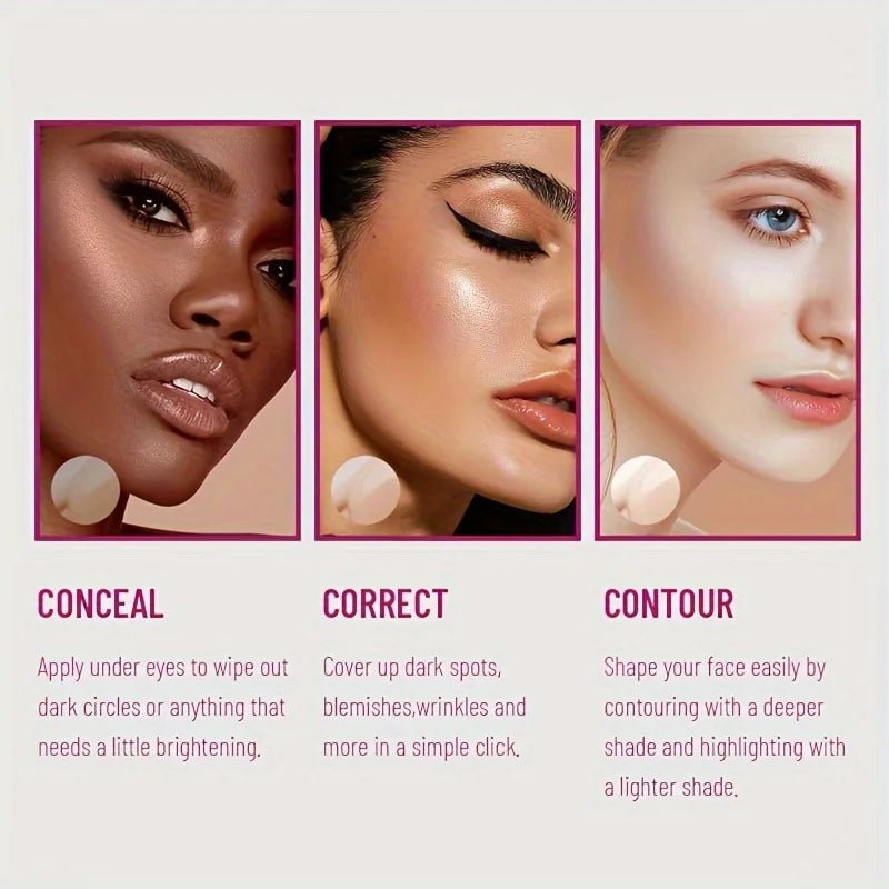 New Sponge Head Concealer for Dark Circles Freckles Acne Pigmentation and Blemishes Long Lasting Moisturizing Liquid Foundation - Cozy & Co. Market
