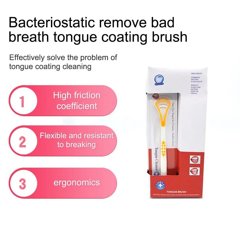 New Tongue Scraper, Tongue Coating Cleaner, Tongue Scraper To Eliminate Bad Breath, Thick And White Tongues Coating, Oral Care - Cozy & Co. Market